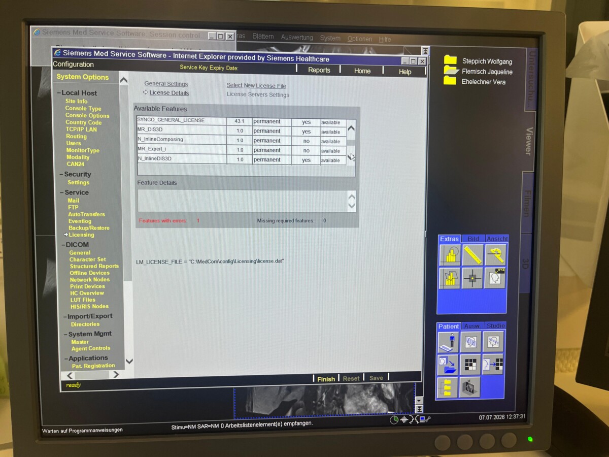Siemens - MAGNETOM Spectra 3T - MRT-Scanner - MRI Scanner - REF 10837643 - Bauahr 2013