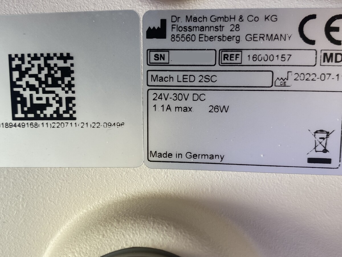 Siemens - Mach LED 2SC - Operationslampe - Operating Light - REF 16000157