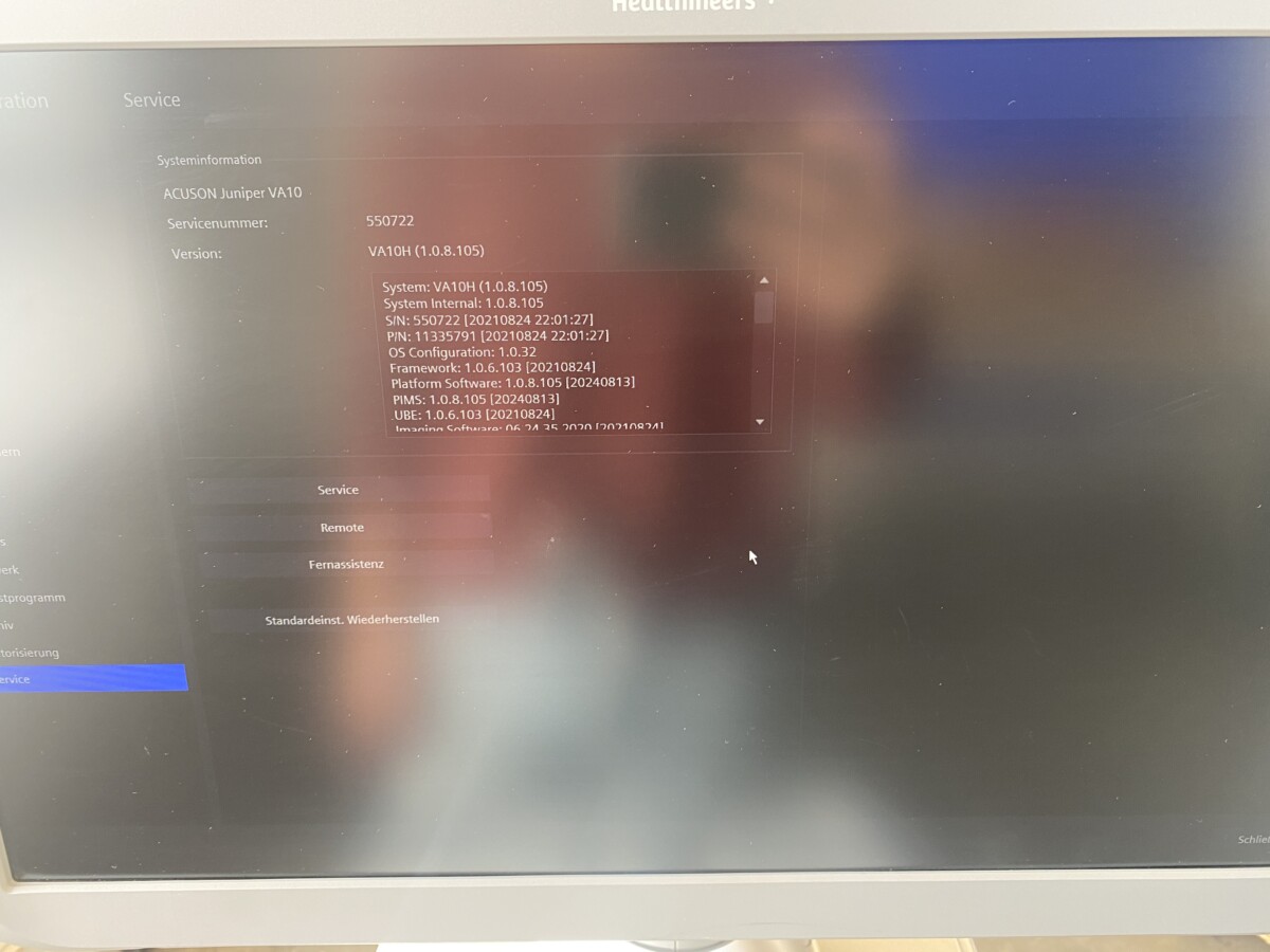 Siemens - ACUSON Juniper - Ultraschallgerät - Ultrasound System - REF 11335791