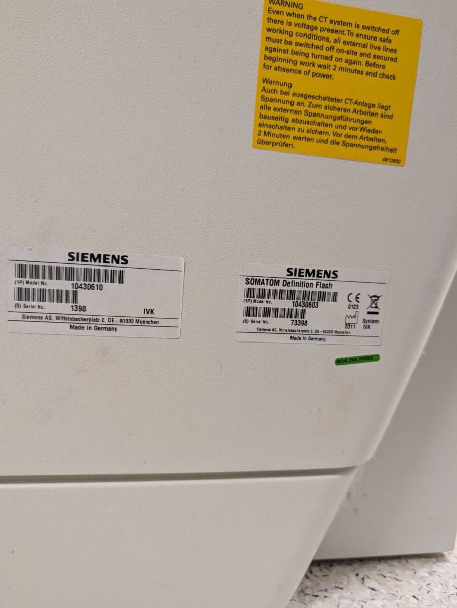 Siemens - SOMATOM Definition Flash 128 - CT-Scanner - CT Scanner - REF 10430603 - Baujahr 2011