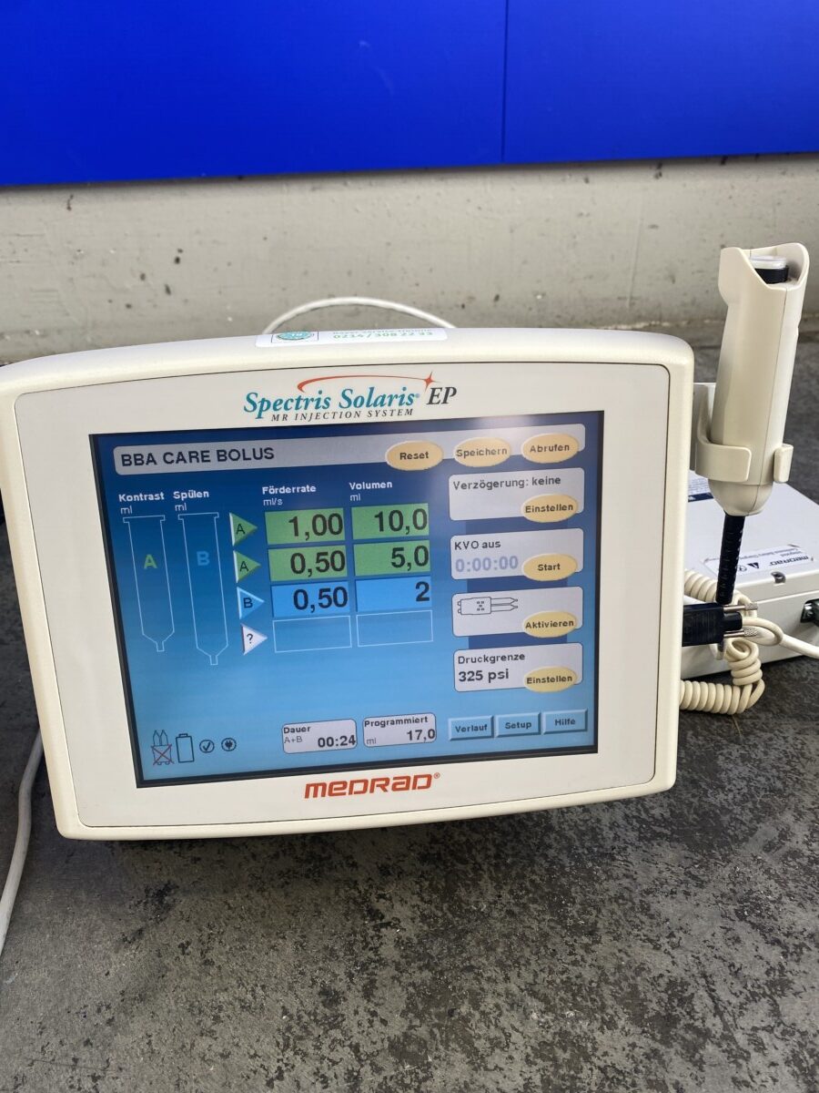 Bayer - Spectris Solaris EP - MRT-Kontrastmittelinjektor - MRI Contrast Media Injector - REF 203015