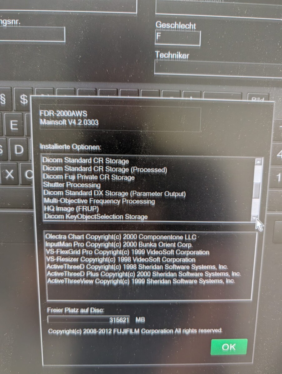 FUJIFILM - Amulet F - Mammographie-System - Mammography System - REF FDR MS-2500 - Baujahr 2013