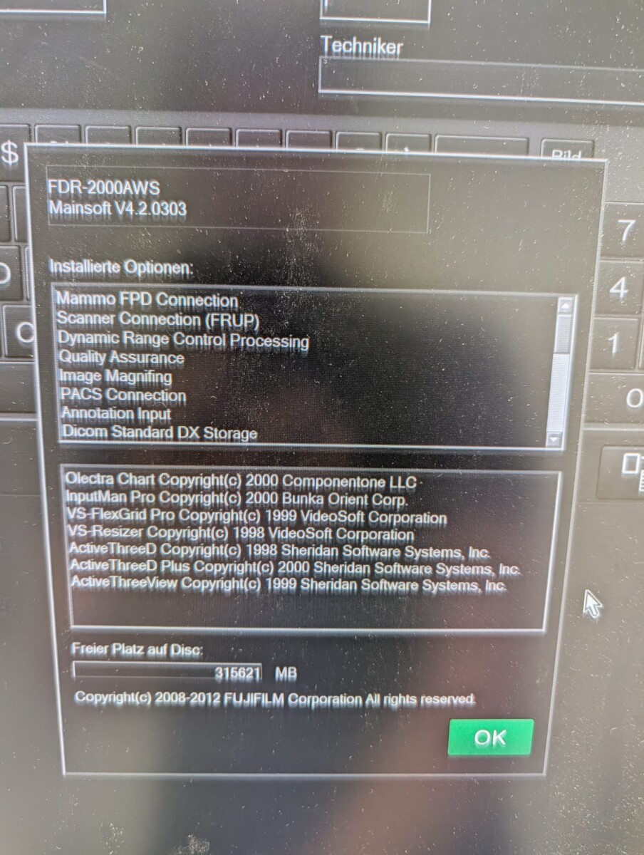 FUJIFILM - Amulet F - Mammographie-System - Mammography System - REF FDR MS-2500 - Baujahr 2013