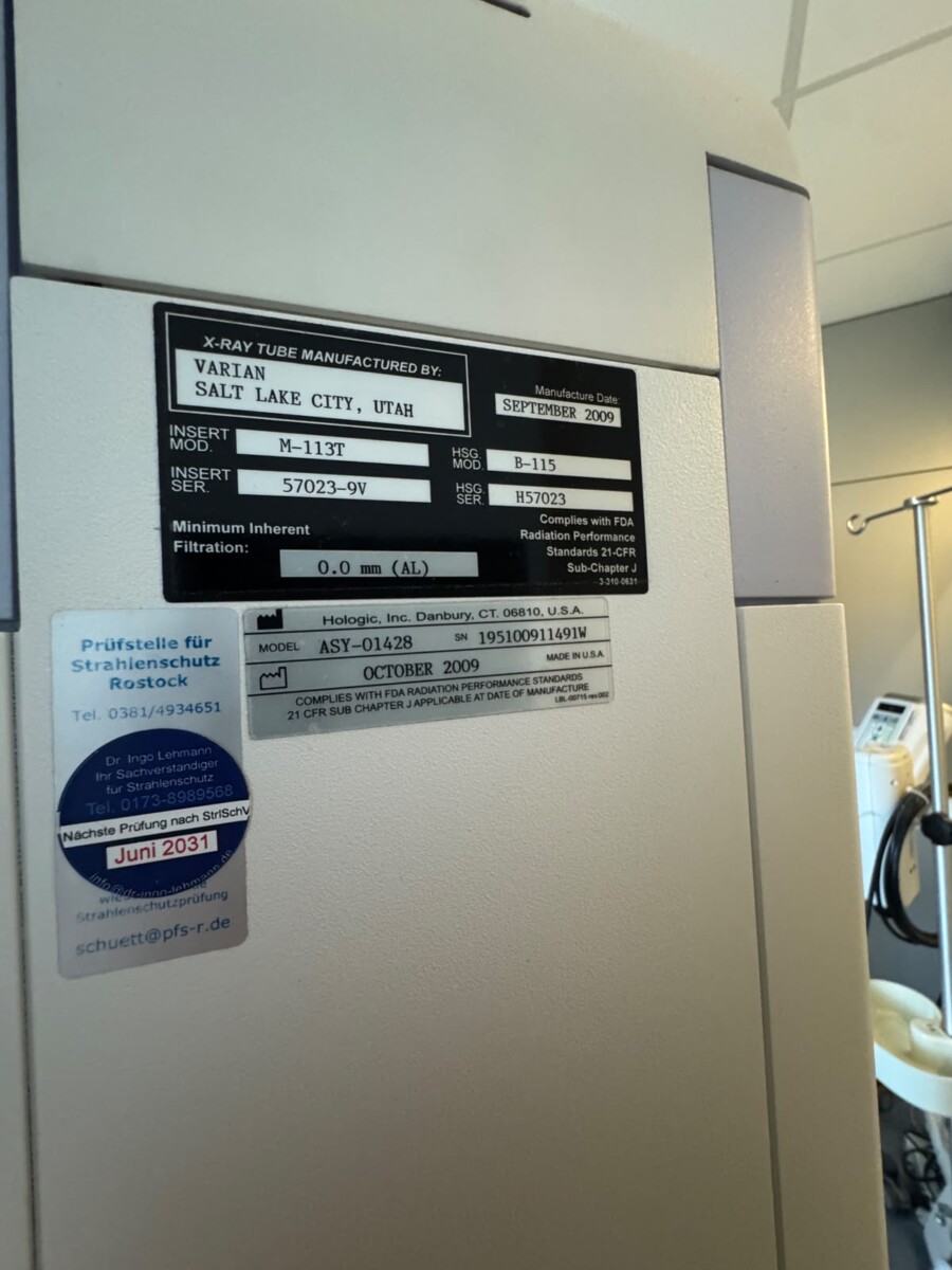 Hologic - Lorad Selenia - Mammographie-System - Mammography System - REF 4-000-0014 - Baujahr 10/2009