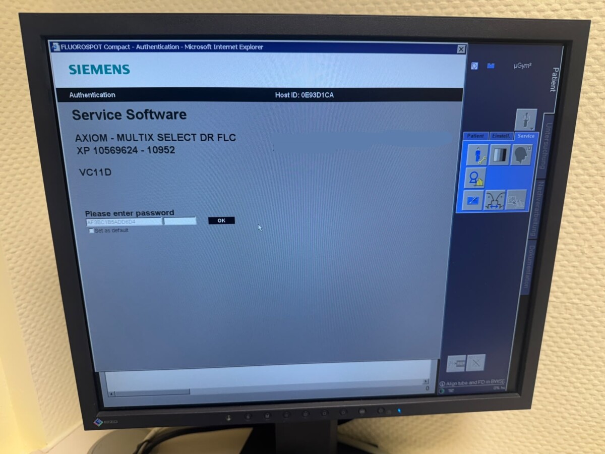 Siemens - MULTIX Select DR - Digitales Röntgensystem - Digital X-ray System - REF 10569624 - Baujahr 2016