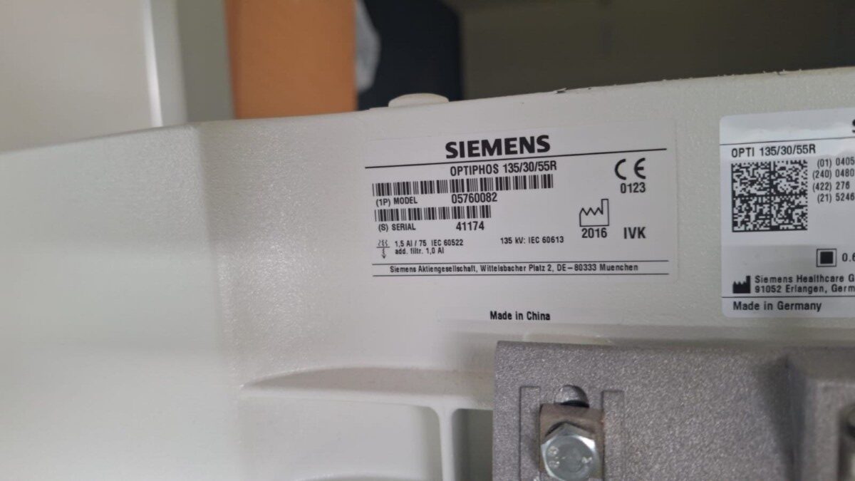 Siemens - MULTIX Select DR - Digitales Röntgensystem - Digital X-ray System - REF 10569624 - Baujahr 2016