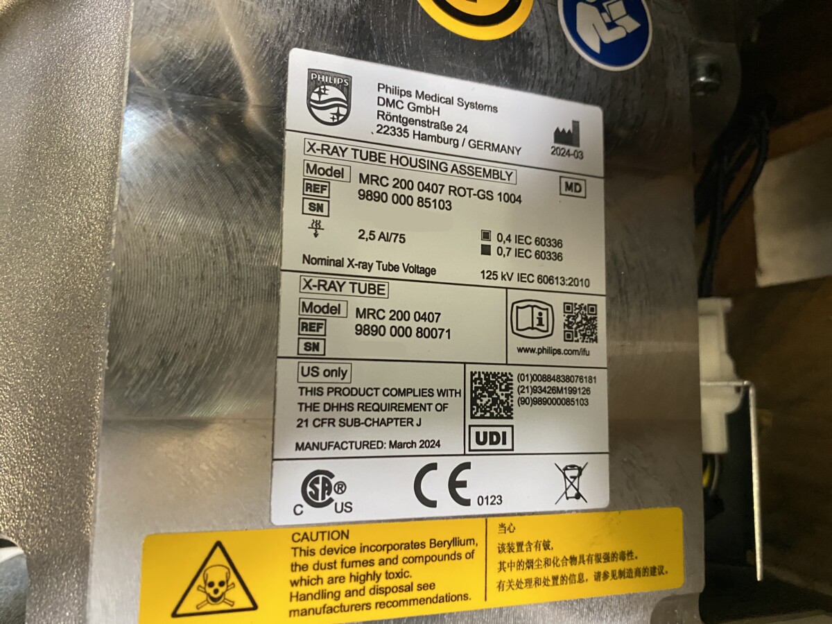 Philips - Röntgenröhre - X-ray Tube - PN 989000085103 - 989000080071 - Baujahr 03/2024