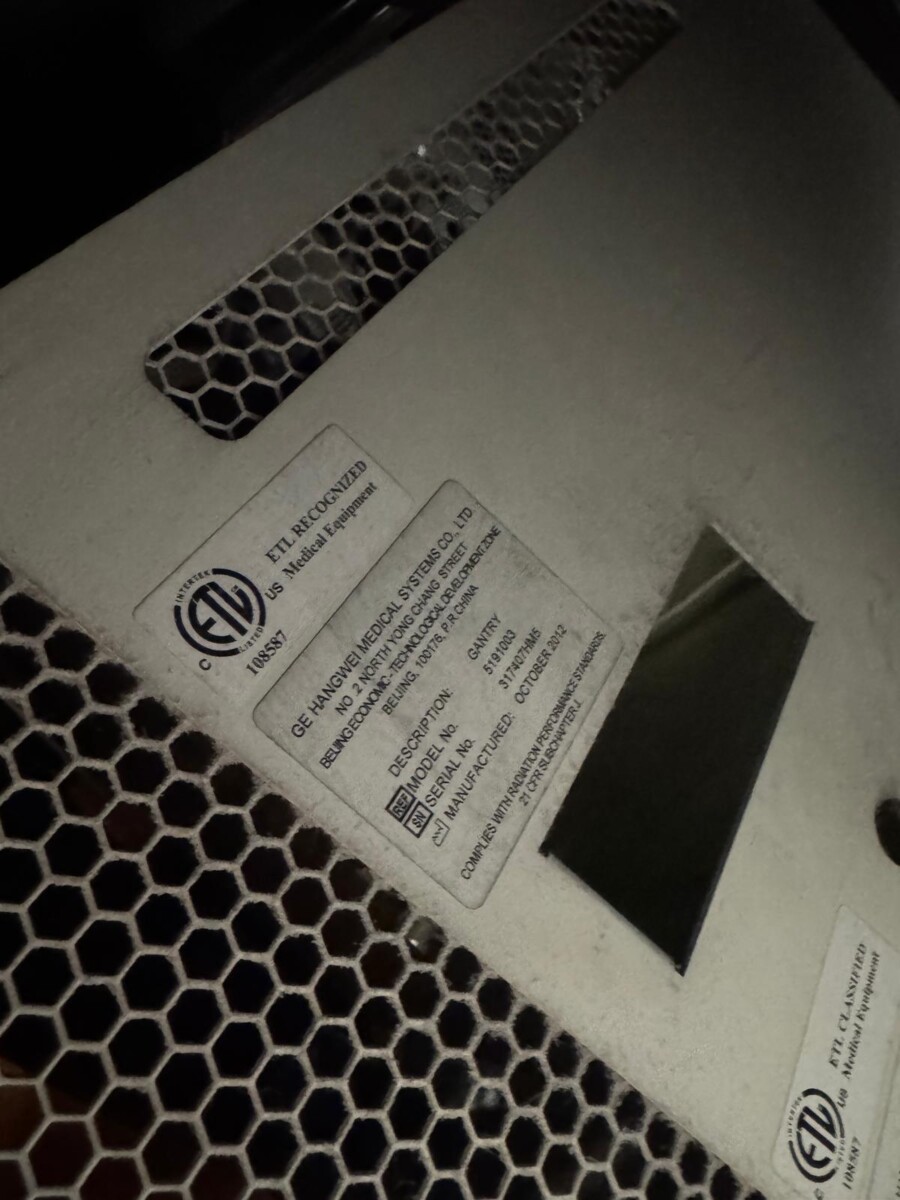 GE HealthCare - BrightSpeed Elite Select - CT-Scanner - CT Scanner - REF 5191003 - Baujahr 10/2012