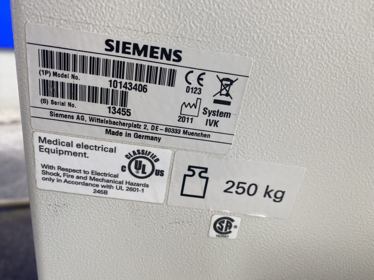 Siemens - ARCADIS Varic - C-arm System - C-Bogen-System - REF 10143406 - Baujahr 2011